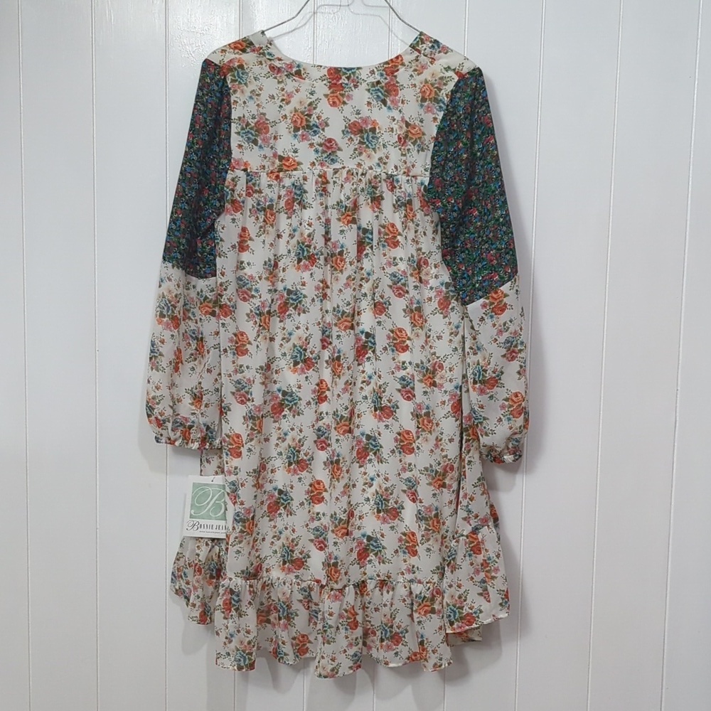 🌟NWT Bonnie Jean Girl Floral and Lace Dress - Picture 7 of 8